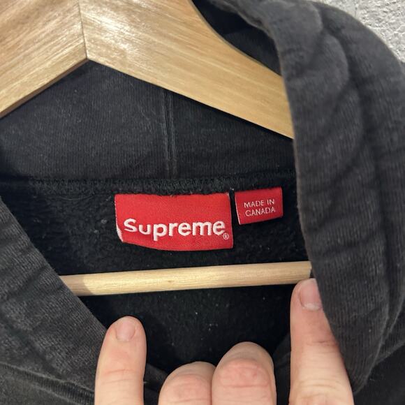 Supreme Toy Uzi Hooded Sweatshirt “Black Orange” SS19 - Picture 8 of 12